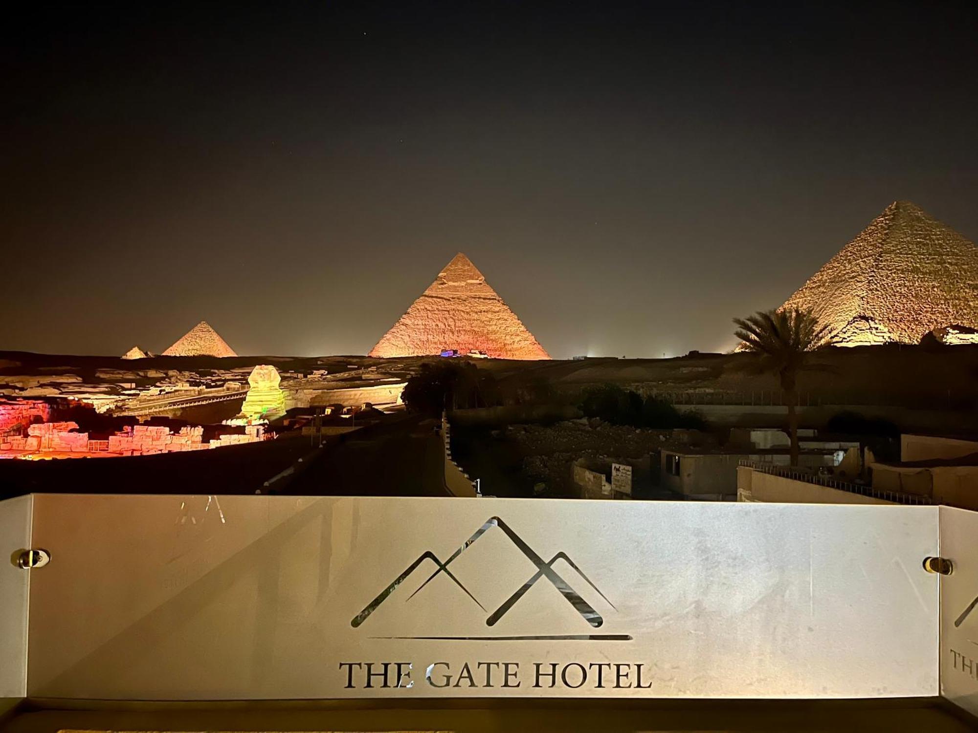 The Gate Hotel Front Pyramids & Sphinx View Kafret el-Gabal Exteriör bild