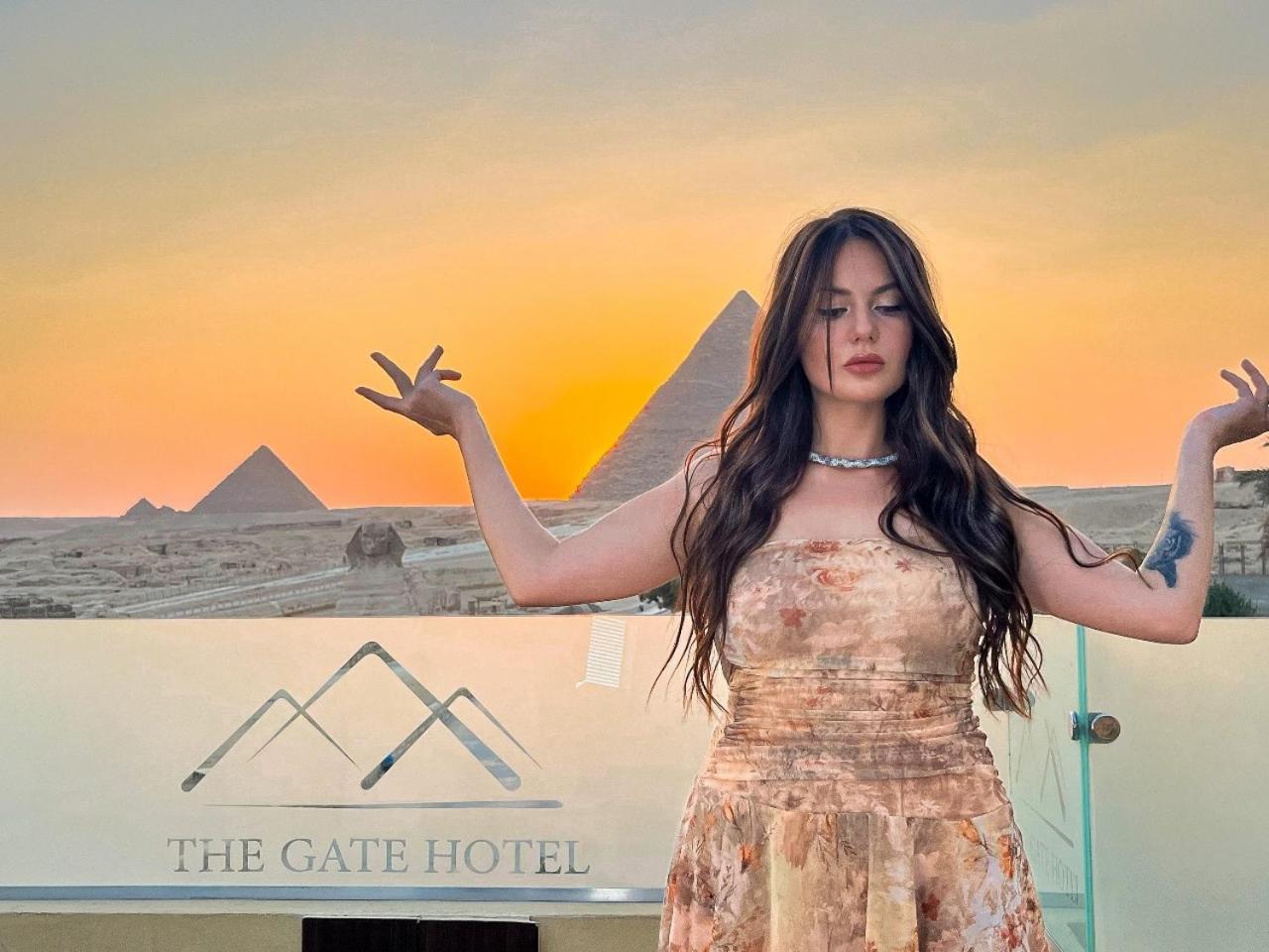 The Gate Hotel Front Pyramids & Sphinx View Kafret el-Gabal Exteriör bild
